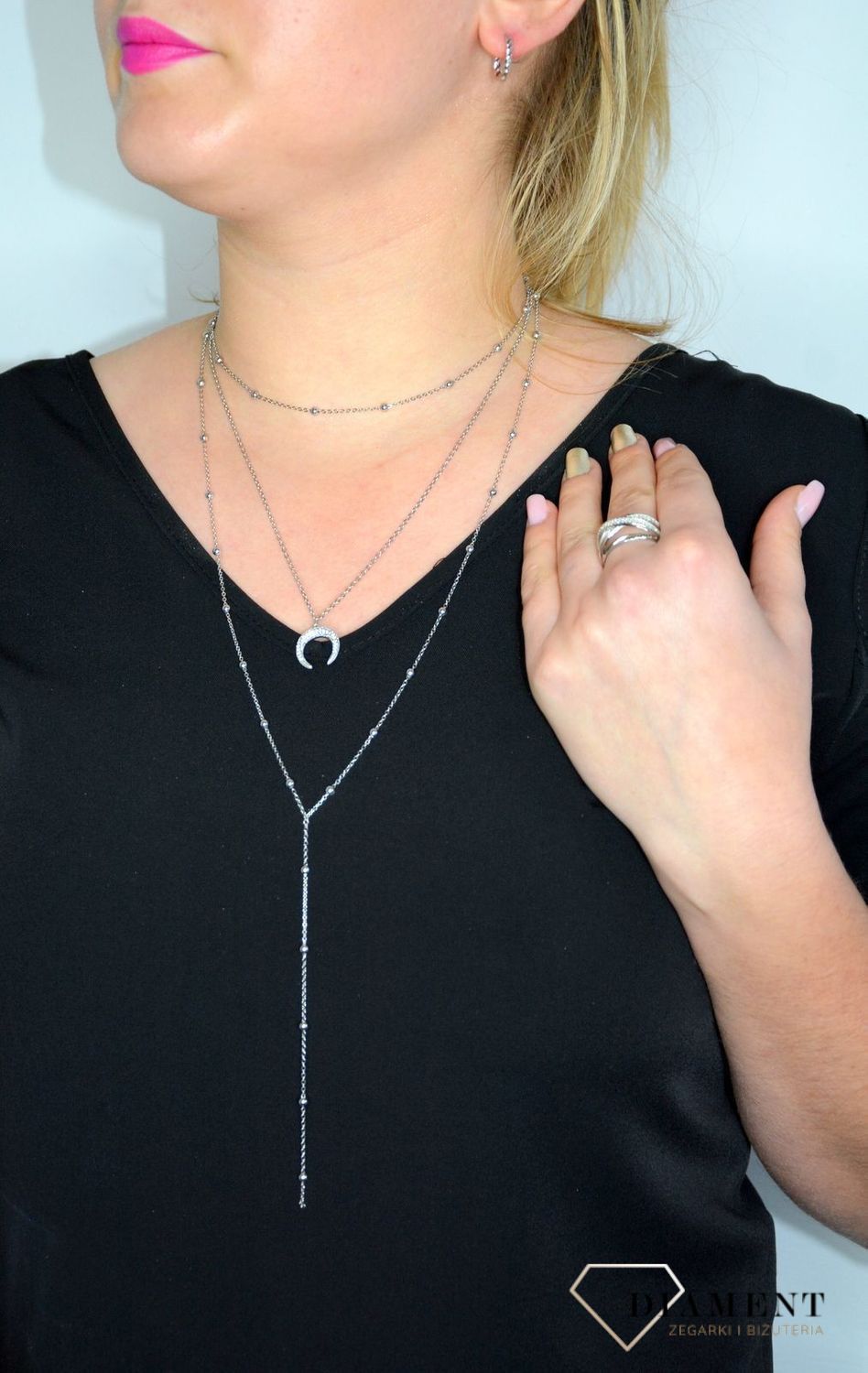 Srebrny naszyjnik potrójny z księżycem DIA-NSZ-0068-925 S.jpg